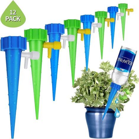 Arrosage Des Plantes 12 Pointes D'arrosage Système D'arrosage Réglable Pour L'arrosage Des Plantes Et Des Fleurs Idéal Comme Système D'arrosage De Vacances (12 Pièces) (1/4)
