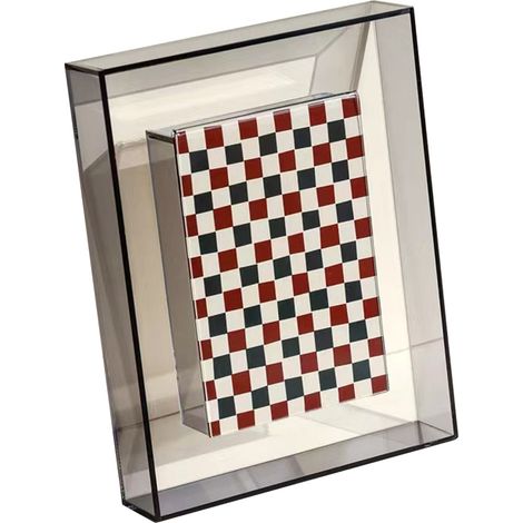 1 Cadre photo, acrylique transparent double face, 6 pouces, avec pince, pour table ou mural (1/5)