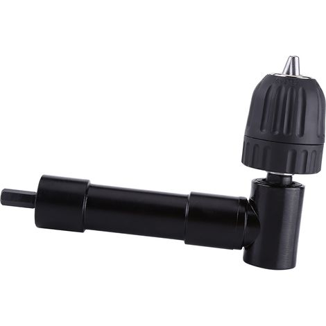 Mandrin de perçage à angle droit 90° avec queue de 8 mm, outil prolongateur pour perceuse électrique (1/5)
