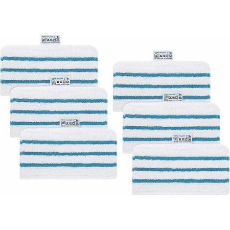 FENOPLASTICA6Pack Microfibres lavables pour vadrouille à vapeur Black & Decker FSMP20, XU, FSMH1321JMD, FSM1500, FSM1600, FSM1610, FSM1620, FSM1621, FSM1630, FSMH162 - KZQ (1/4)