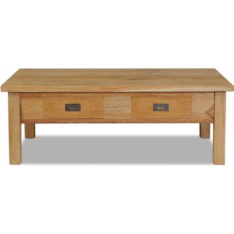 Maison Exclusive - Table basse teck massif 100x60x35 cm (1/5)