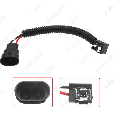 Câble adaptateur pour phares de voiture, prise H1 d'origine vers prise 9005, adaptateur pour douille de lampe LED/HID