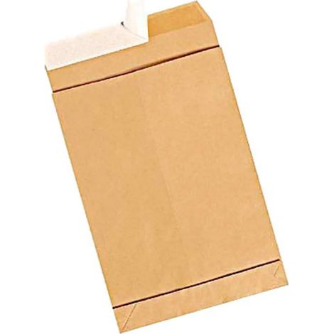 Sacs d'expédition pliables MAILmedia DIN E4 sans fenêtre, marron avec pli de 4,0 cm, 100 pièces. (1/3)
