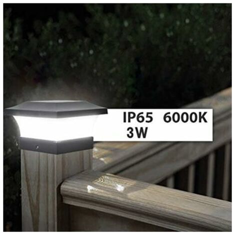 Ccykxa – Luci solari da palo – Impermeabilità IP65 – Pannello policristallino da 5,5 V – Luminosità 80-100 lumen – Temperatura colore 6000K (1/4)