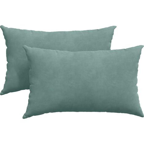 Maison Exclusive - Coussins de canapé 2 pcs Vert Mer 50 x 30 cm