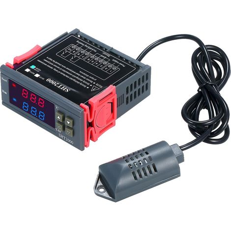 Digitaler Temperatur- und Feuchtigkeitsregler, Thermostat, Hygrostat, Thermometer, Hygrometer