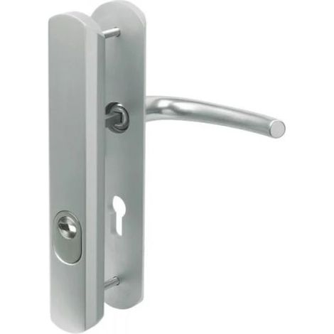 Vachette – Poignée de porte d'entrée à cylindre SECUMAX – Entraxe 195 mm – Fixation invisible – Pour portes 38-48 mm d'épaisseur