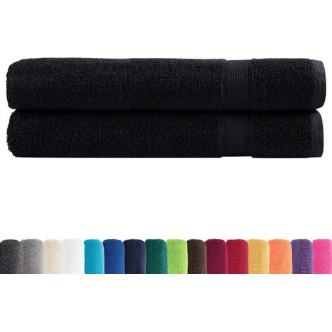 Serviettes de sauna de qualité supérieure SOLUND 2 pcs noir