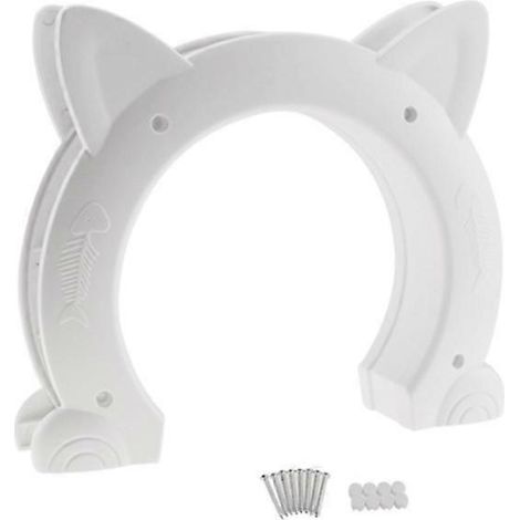 Voici un titre de produit optimisé en français (moins de 190 caractères) :
Porte pour chat en plastique, forme de chat cartoon, verrouillage directionnel réglable, passage contrôlable pour animaux (1/4)