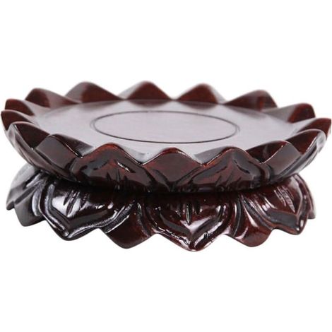 Piedestal pour Statue Lotus Base Décorative pour Censeurs Vases Support Élégant pour Plantes Sculptures Intérieur (1/4)