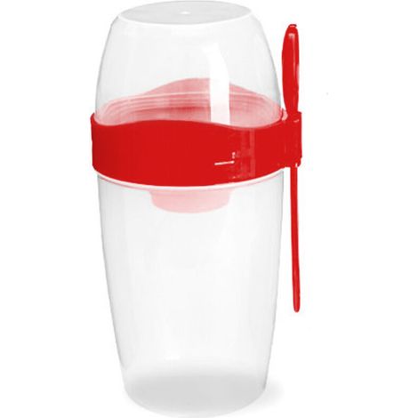 Double Breakfast Cup Oatmeal Cup with Lid Poons Forks for Business People
