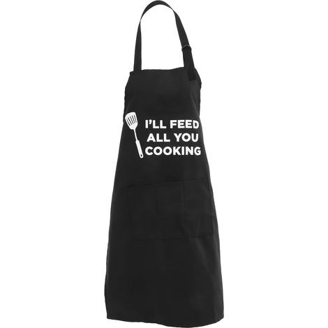 Tablier de cuisine humoristique pour mari, tablier de barbecue lavable et (1/5)