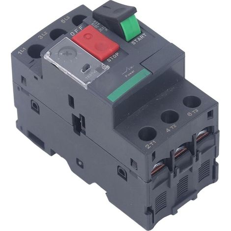 Interrupteurs de Protection de Moteur, Disjoncteur Magnétique Thermique, Protection contre les Surcharges sur Rail de 35mm, AC 690V (GV2-ME07 1,6-2,5A) (1/5)