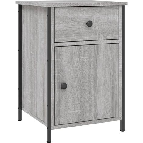 Maison Exclusive - Comodino Grigio Sonoma 40x42x60 cm in Legno Multistrato