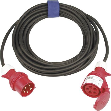 SIROX 362.425 Strom Verlängerungskabel  16 A Schwarz 25.00 m H07RN-F 5G 1,5 mm²