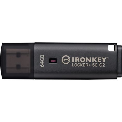 Kingston Technology IronKey 64GB Locker Plus 50 G2, FIPS 197, AES-256 (1/4)