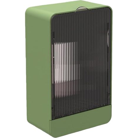 Porte-savon mural pour douche, porte-savon pour barre de douche, boîte de rangement pour savon de salle de bain, boîte à savon kitsch, adhésif sans perçage - Vert (1/5)