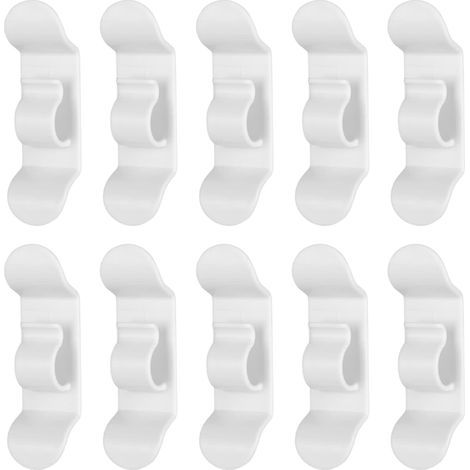 10Un enrouleur de fil blanc-Conception auto-adhésive pour ranger les ustensiles de cuisine