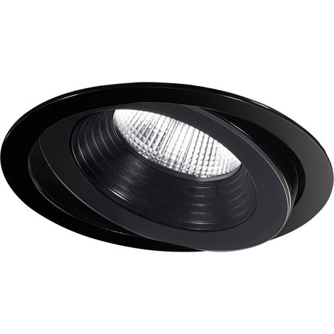 LEDS C4 Dako Ajustable Ã¸100mm Foco empotrable LED para exterior Pequeño Negro IP65 IK06 3000K (1/2)