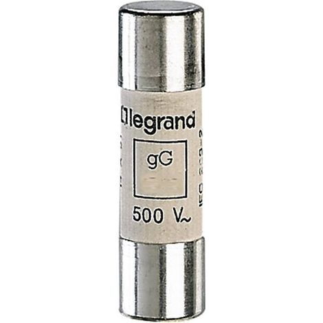 Cartouche industrielle cylindrique type gG 14x51mm sans percuteur 50A LEGRAND 014350 (1/3)
