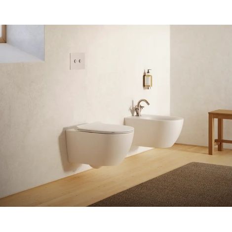 Sanitari Sfera 50 Sospesi 50x35 cm Silentech con Copriwater (1/5)