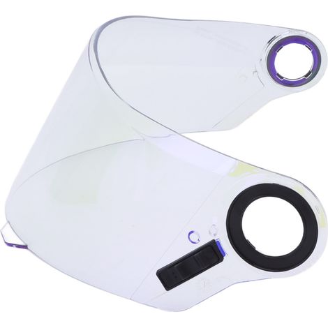 Écran de visière casque moto UV anti-rayons réglable lentille visière pour FF358 FF396 rouge transparent