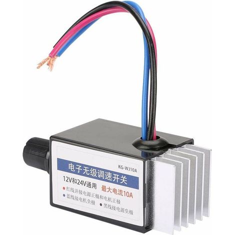 Universal DC 12V/24V Motor Speed Controller Switch for Car Truck Heater Fan