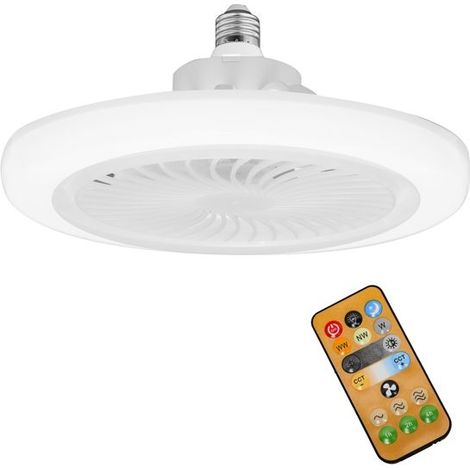 30-W-LED-Deckenventilator mit Fernbedienung – Leiser Betrieb, 3 Windgeschwindigkeiten, 3 Farbtemperaturen (1/4)