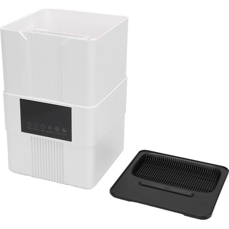 Humidificateur à flamme intelligent thermostaté 3.5L silencieux avec télécommande UV minuterie 8h anti manque d'eau remplissage par le haut huile essentielle prise EU blanc (1/5)