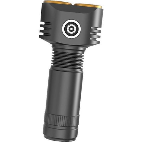 Mini-Taschenlampe, tragbar, USB-C-aufladbar, kleine schwarze Taschenlampe (1/5)