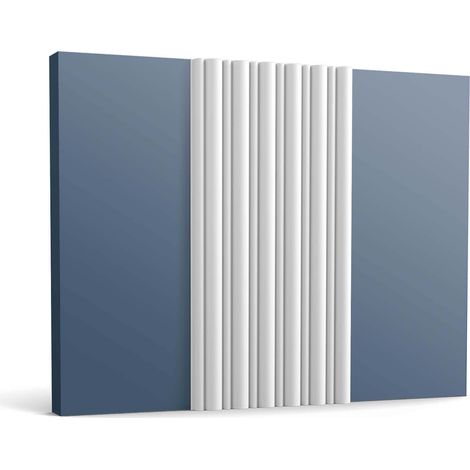 3d wall panel Orac Decor WX211 FLUTE Wall paneling Acoustic panel Frieze Panel moulding Stucco moulding Decorative moulding contemporary design white 2 m (1/5)