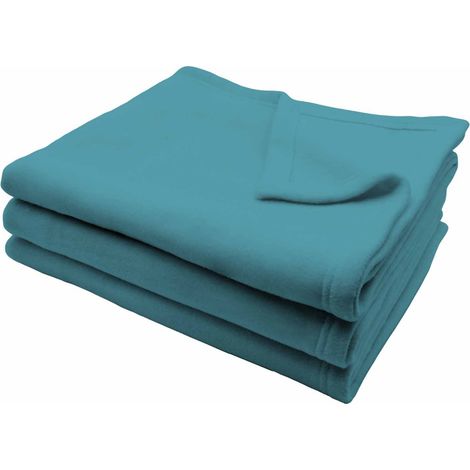 Couverture en polaire confort Bleu 240x260 cm