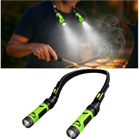 Lampe LED magnétique pour barbecue - Éclairage puissant pour fumer, griller et cuisiner en extérieur, cadeau idéal pour papa et as du barbecue-AquaForge (1/5)