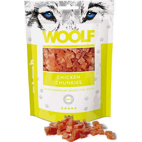 Friandises d'entraînement Woolf pour chiens de race mini et moyenne, au poulet, 100 g