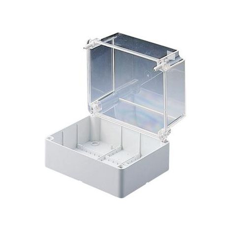 Cassetta Gewiss esterna con coperchio trasparente 190x140x140 GW44437 (1/2)