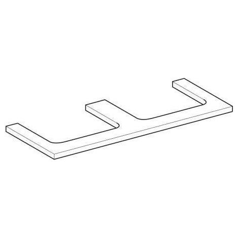 Geberit ONE Waschtischplatte, Ausschnitt 2-fach, für (1/5)