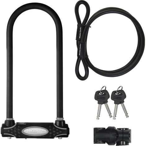 Master Lock 8285EURDPRO High Security U-Bar with Cable 280 x 110 x 13mm MLK8285E (1/5)