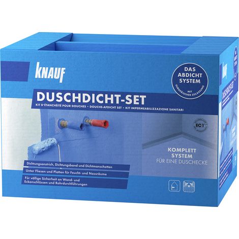 Knauf Duschdicht-Set Abdichtung Bad Dusche Nassräume Innen blau Badabdichtung