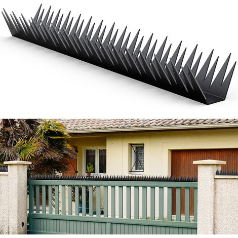 Punte metalliche antiscavalcamento per muri esterni, recinzioni da giardino, per dissuadere gli intrusi, tetti, per una sicurezza domestica duratura (confezione da 6).