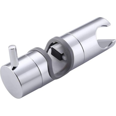 Support Pommeau Douche Réglable Universel Support Douchette Salle de Bain Porte Douchette 19-22mm Diamètre pour Douche Ferroviaire Chromée (1/5)