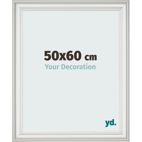 yd. - Cadre photo 50x60 - Blanc Patine - MDF - Lazio