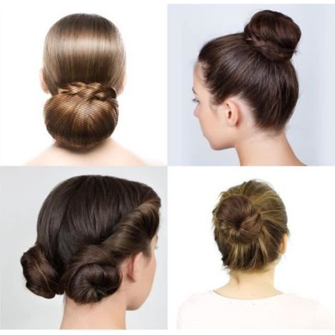 Filets à Cheveux - 30 Pièces - élastique - Maille - Invisibles - 50cm - Noir (1/4)