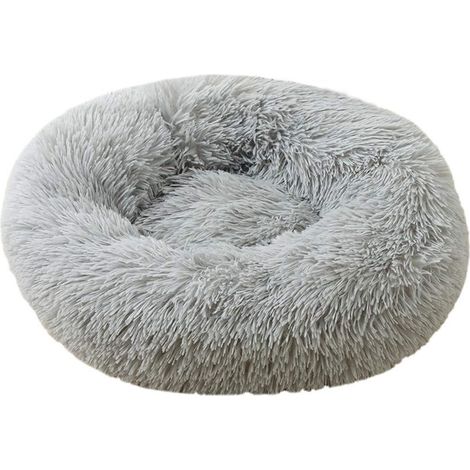 Panier coussin et couchage pour chien et chat 80 cm gris clair (1/5)