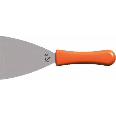 SPATOLA INOX CON MANICO IN PLASTICA
