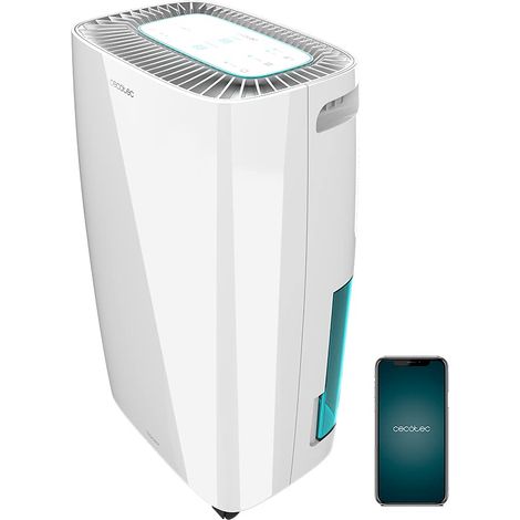 Déshumidificateur Big Dry 4000 Expert White. 205 W, 10L/jour, Réservoir amovible 2,5L, Rendement 105m3/h, Silencieux, Minuteur, Réglage de l'humidité, Affichage LED, Wi-Fi (1/5)