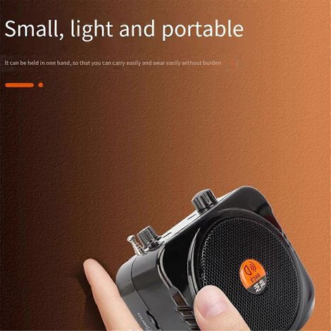 Microphone sans fil 2,4 GHz, haut-parleur Bluetooth, prise UE (1/5)