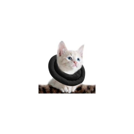 Collier de récupération doux pour chat – Tissu coton haute qualité – Ajustable pour confort optimal – Protection après chirurgie