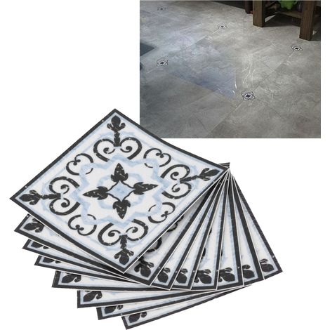 Packung mit 20 PVC-Fliesenaufklebern, diagonal klebend, zur Dekoration von Wohnzimmer und Wohnung. (1/5)