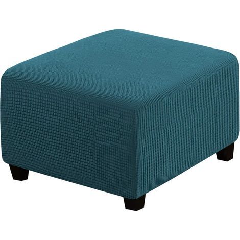 Stretch pouf cover, protective pouf cover, pouf protector, pouf storage cover, furniture protector, soft rectangular protective cover with elastic band (1/5)