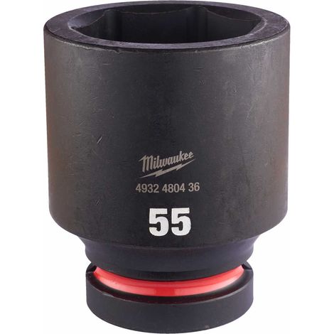 Steckschlüssel Milwaukee impact socket 55mm lang Chromstahl (1/2)